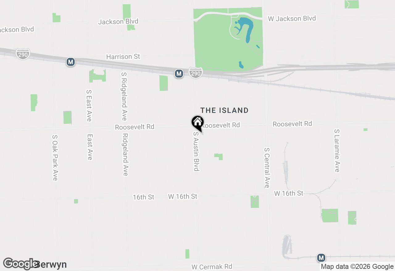 Map of 1221 S Austin Boulevard, Cicero, IL 60804