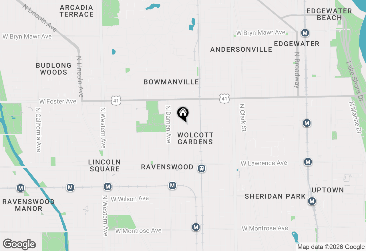 Map of 1917 W Winnemac Avenue #2, Chicago, IL 60640