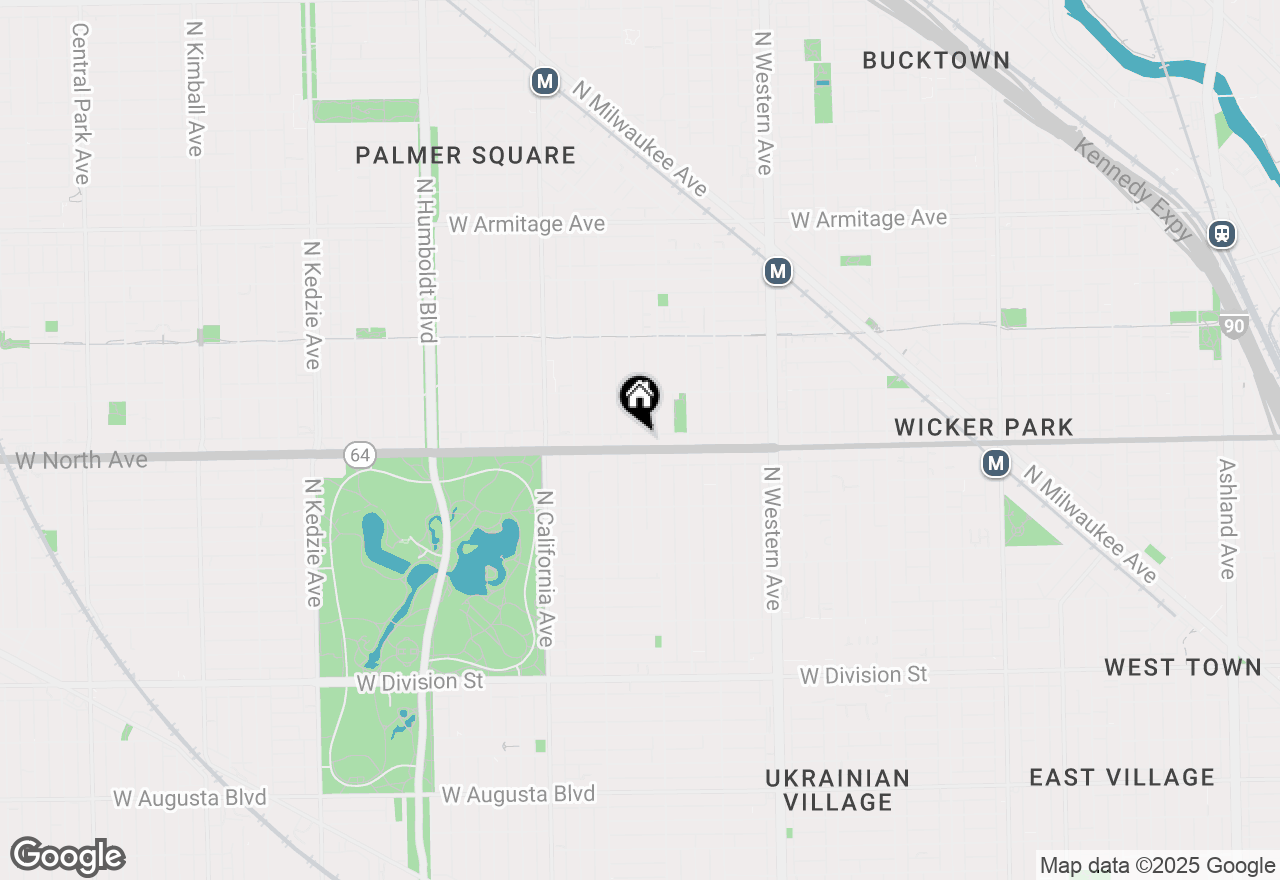 Map of 2620 W North Avenue #2, Chicago, IL 60647
