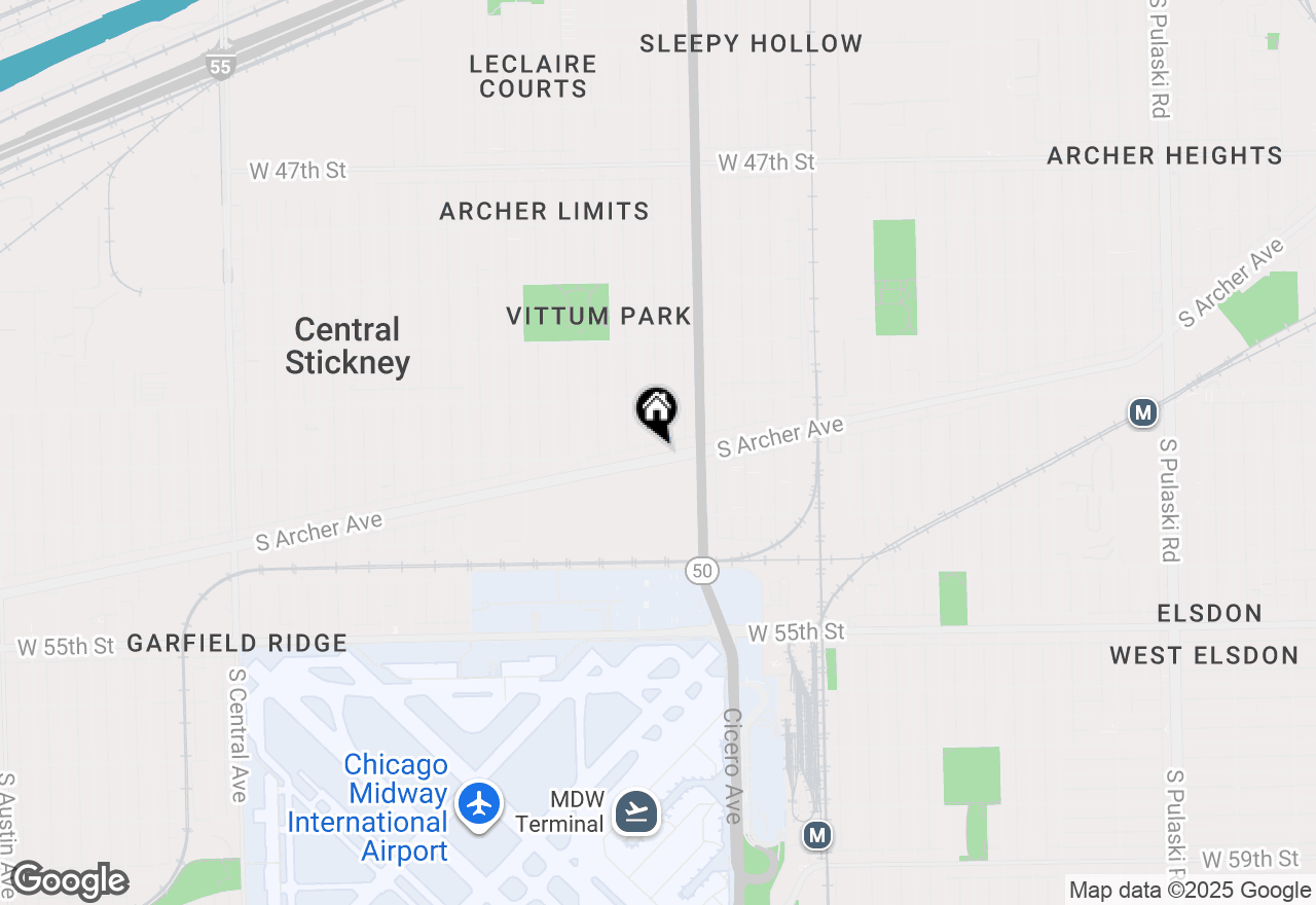 Map of 5444 S Archer Avenue, Chicago, IL 60638