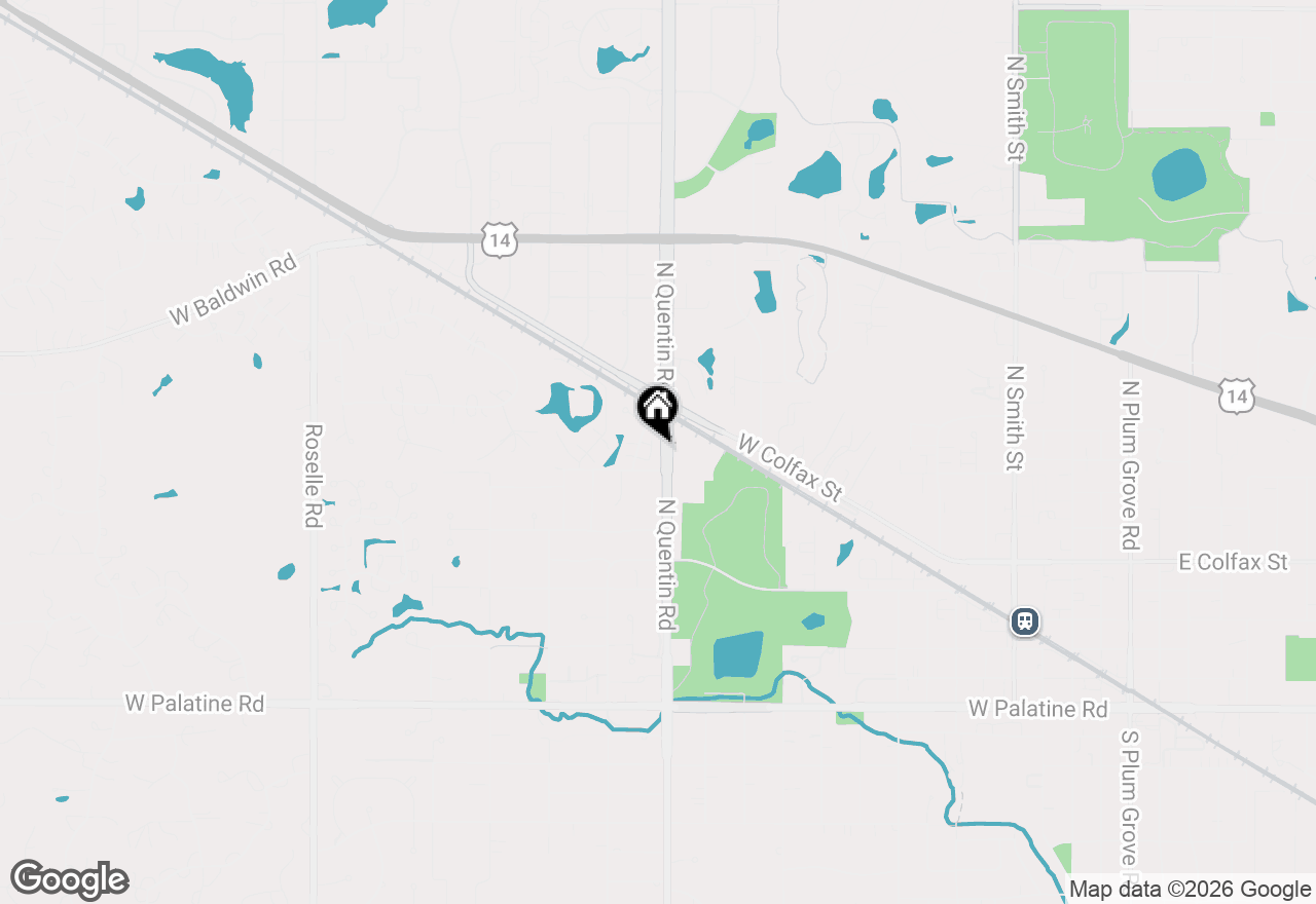 Map of 447 N Cambridge Drive #447, Palatine, IL 60067