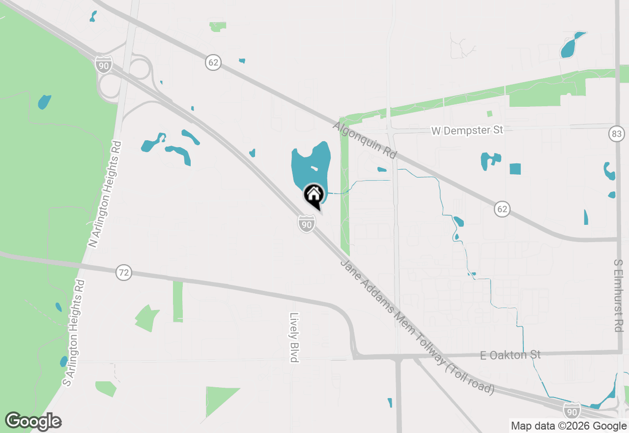 Map of 2950 Briarwood Drive W, Mount Prospect, IL 60056