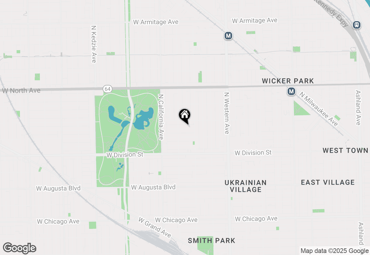 Map of 2636 W Evergreen Avenue #1, Chicago, IL 60622