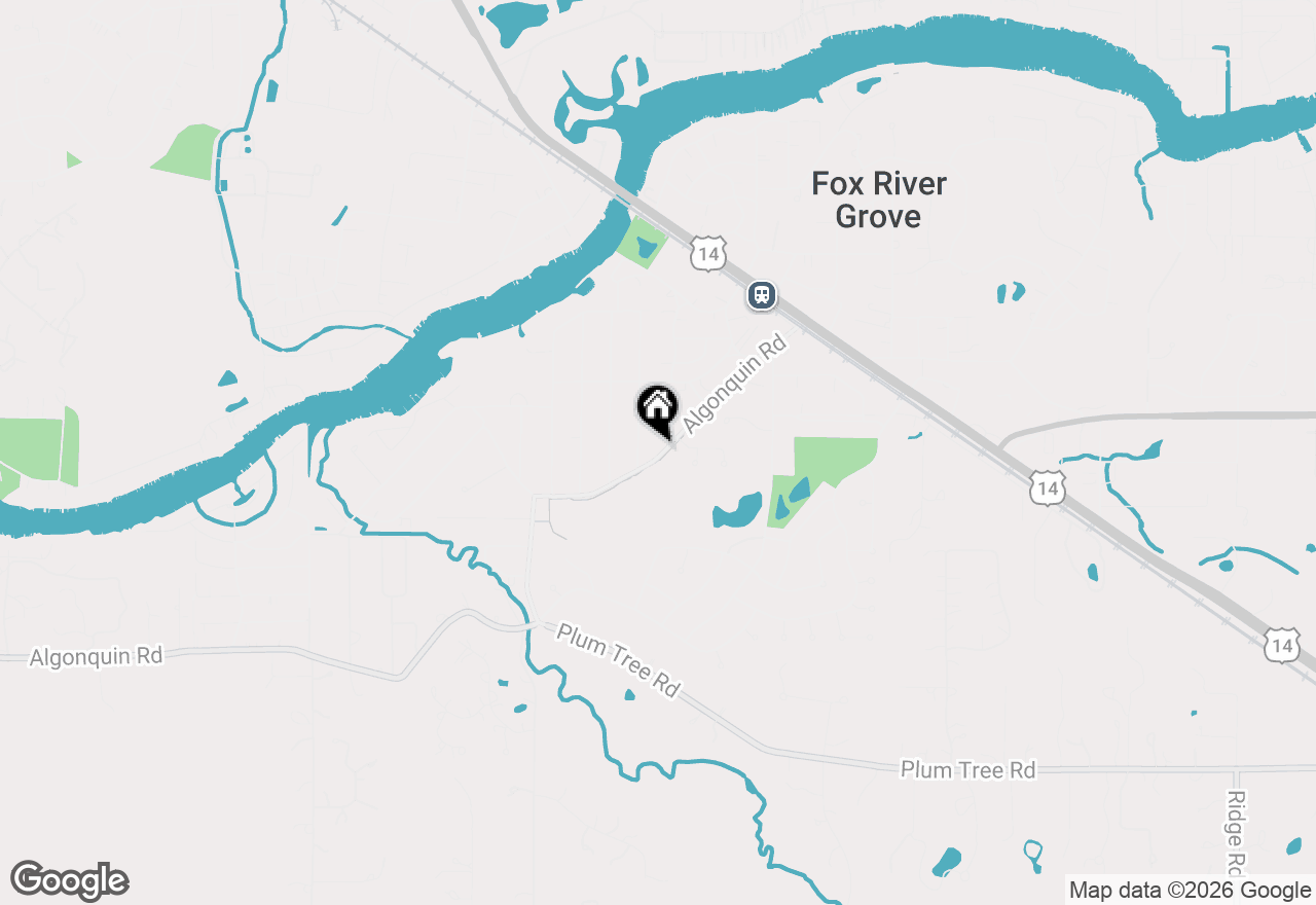 Map of 614 Algonquin Road, Fox River Grove, IL 60021
