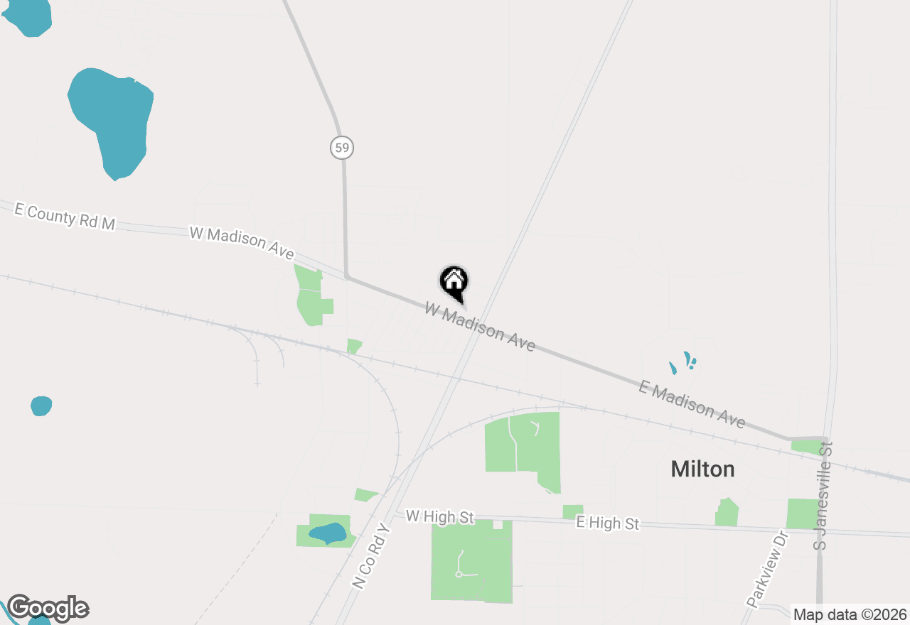 Map of 306 W Madison Avenue, Milton, WI 53563