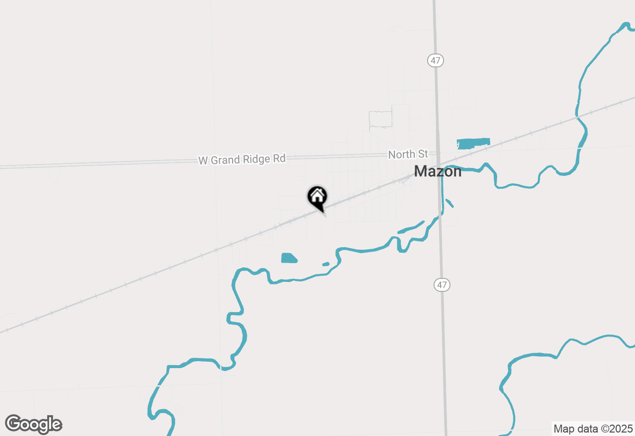 Map of 405 9th Street, Mazon, IL 60444