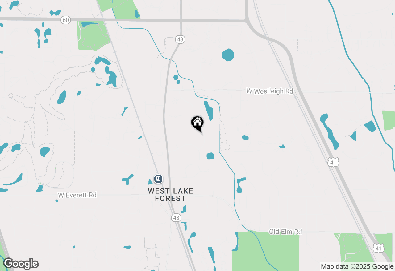 Map of 650 Newcastle Drive, Lake Forest, IL 60045