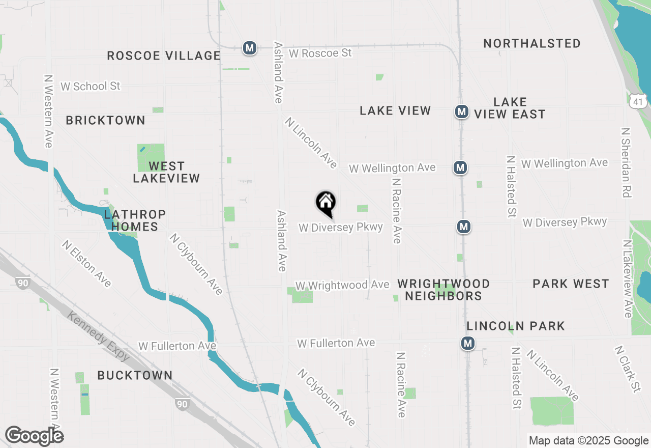 Map of 1430 W Diversey Parkway #1, Chicago, IL 60614