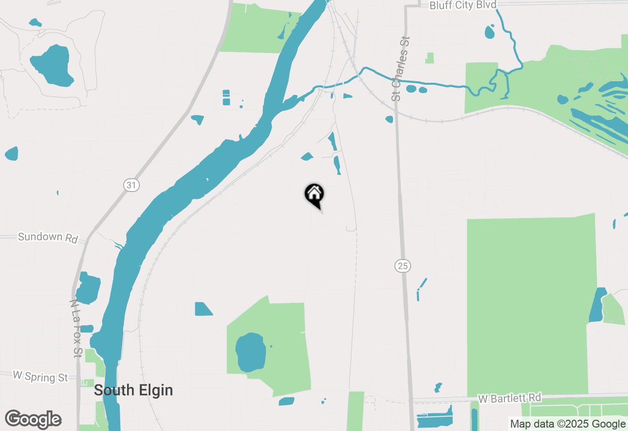 Map of 1255 Prairie Pointe Drive, South Elgin, IL 60177