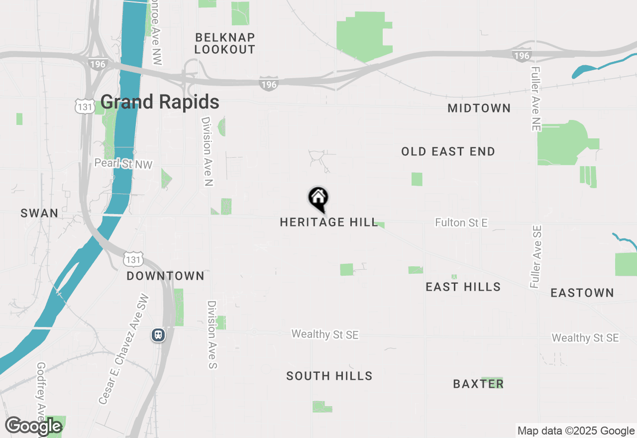Map of 440 Fulton Street E, Grand Rapids, MI 49503