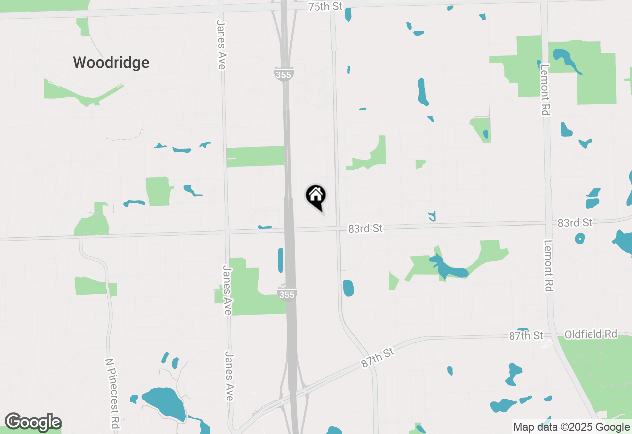 Map of 2048 Westbury Drive, Woodridge, IL 60517