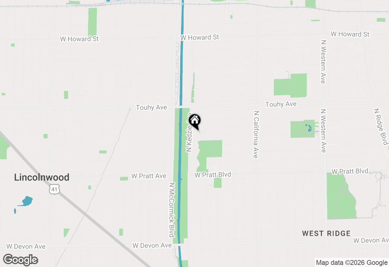 Map of (Address confidential), Chicago, Illinois 60645