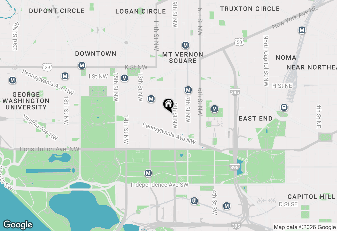 Map of 915 E Street Nw #1003, Washington, DC 20004