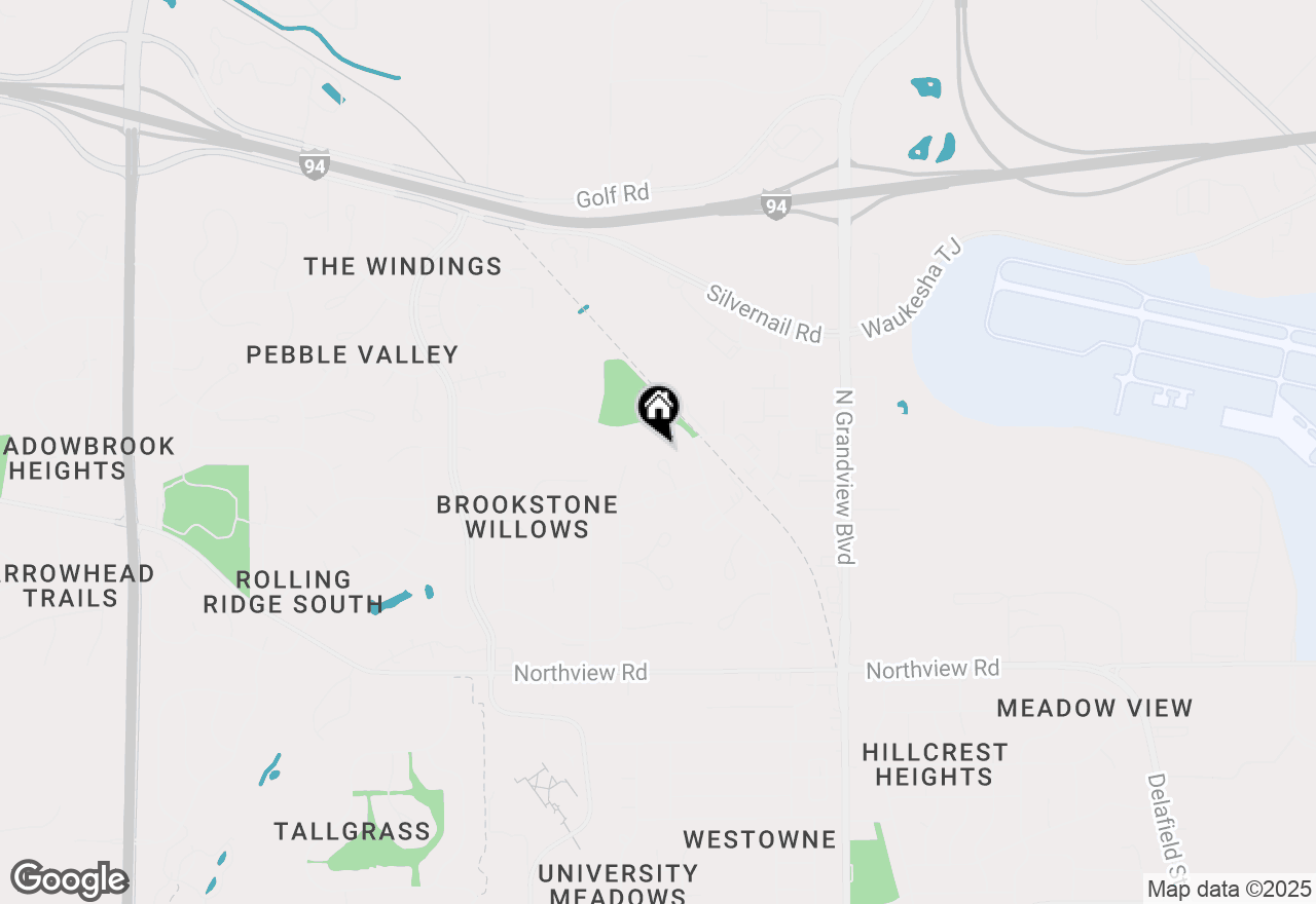 Map of 2523 Stonefield Ct, Waukesha, WI 53188