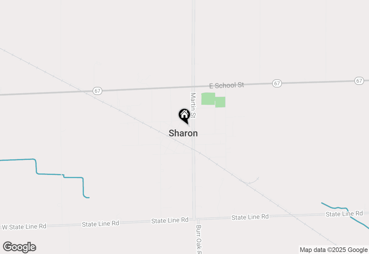 Map of 217 Baldwin St, Sharon, WI 53585