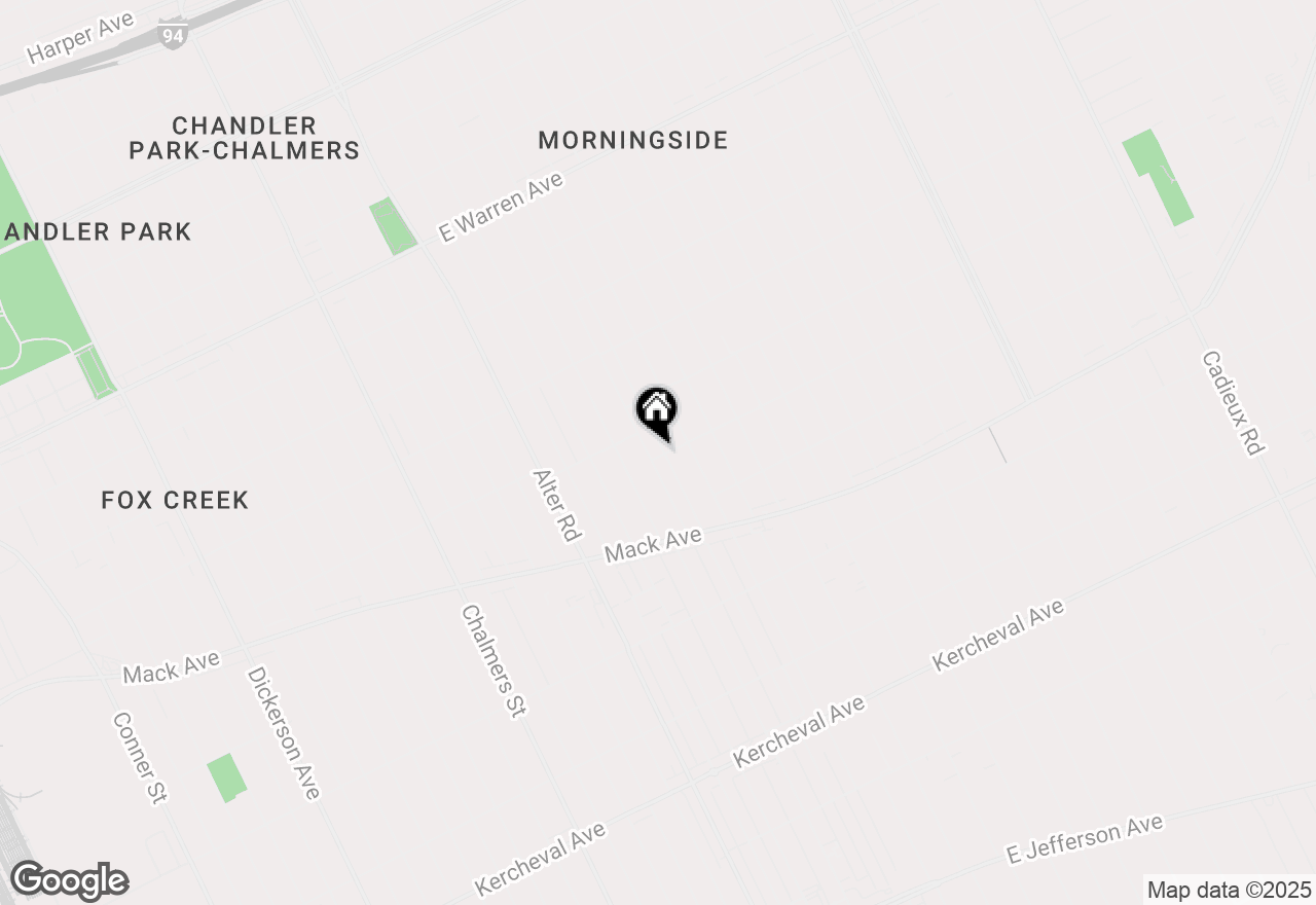 Map of 3905 Beaconsfield Street, Detroit, MI 48224