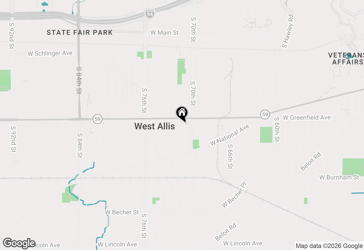 Map of 1431 S 71st St, West Allis, WI 53214