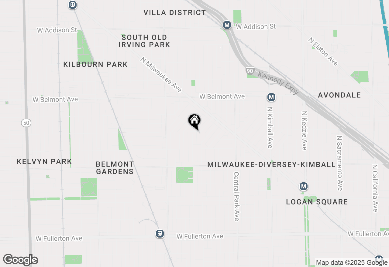 Map of 2957 N Avers Avenue #1F, Chicago, IL 60618