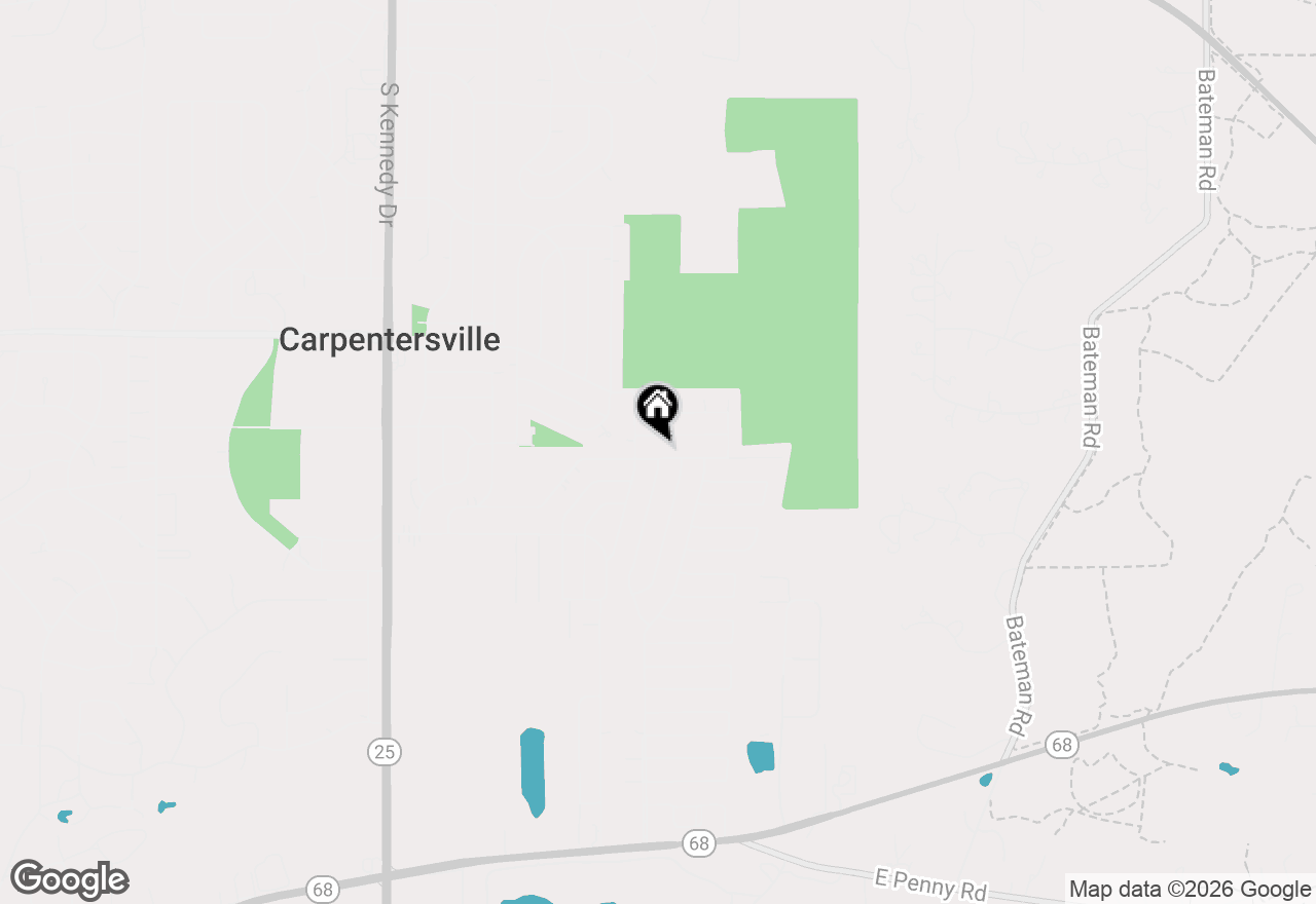 Map of 360 Tee Lane, Carpentersville, IL 60110
