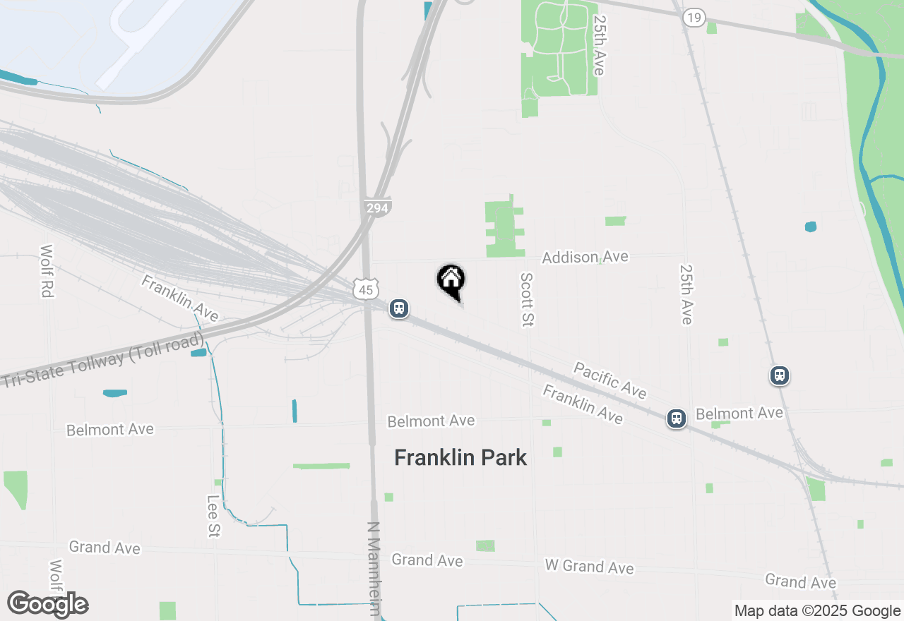 Map of 10148 Pacific Avenue, Franklin Park, IL 60131