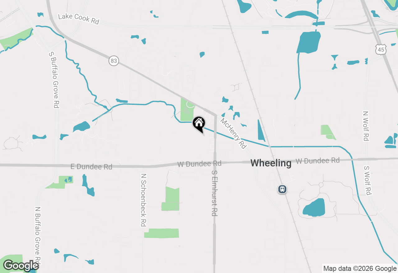 Map of 148 Wilshire Drive, Wheeling, IL 60090