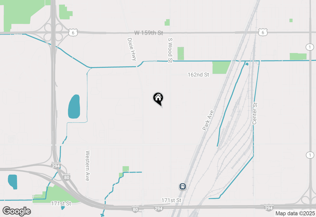 Map of 16427 Wolcott Avenue, Markham, IL 60428