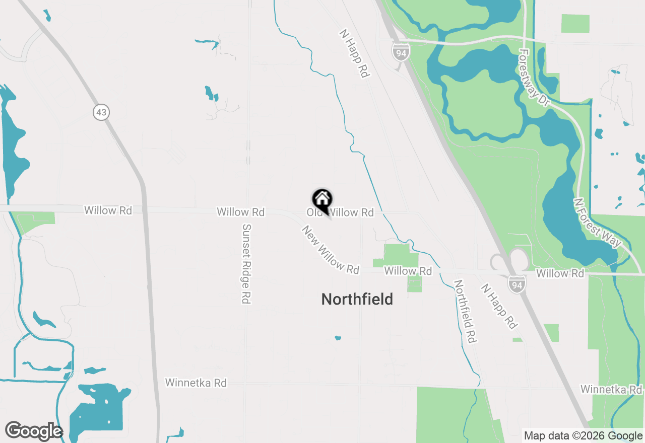 Map of 480 Meadowlark Lane, Northfield, IL 60093