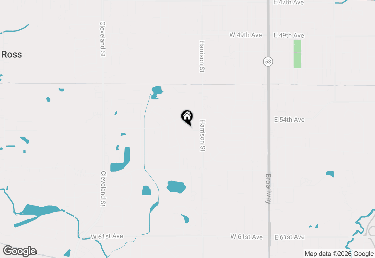 Map of 944 W 54th Place, Merrillville, IN 46410