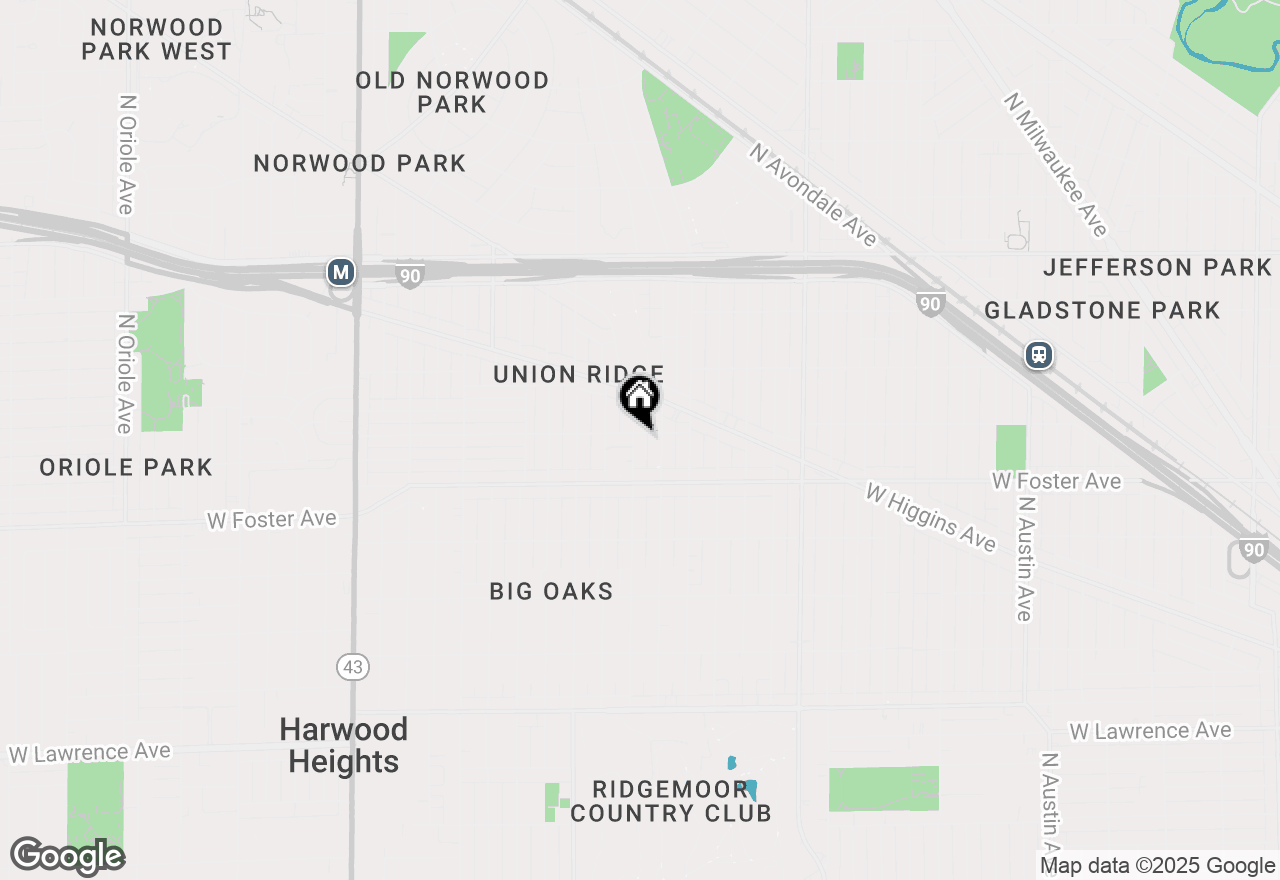 Map of 5245 N Rutherford Avenue, Chicago, IL 60656