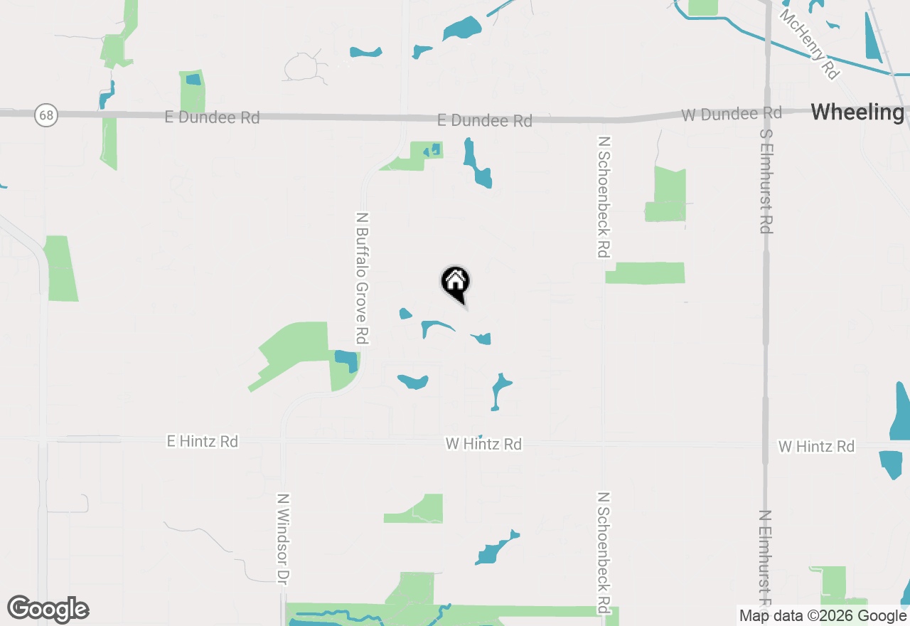 Map of 1528 Chippewa Trail, Wheeling, IL 60090