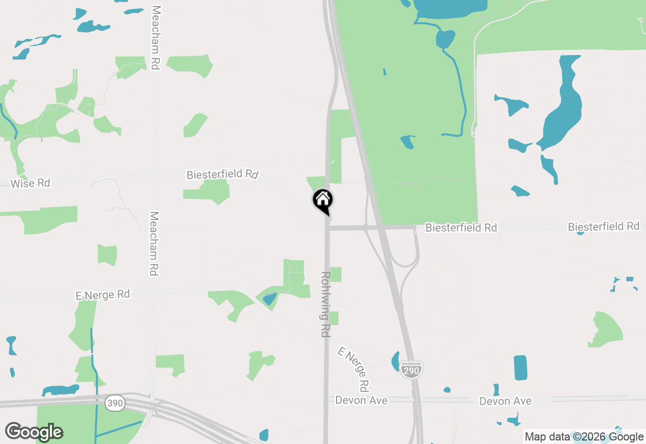 Map of 1209 Diane Lane, Elk Grove Village, IL 60007