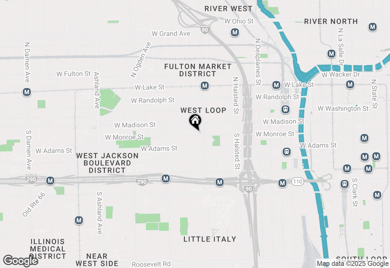 Map of 1026 W Monroe Street, Chicago, IL 60607