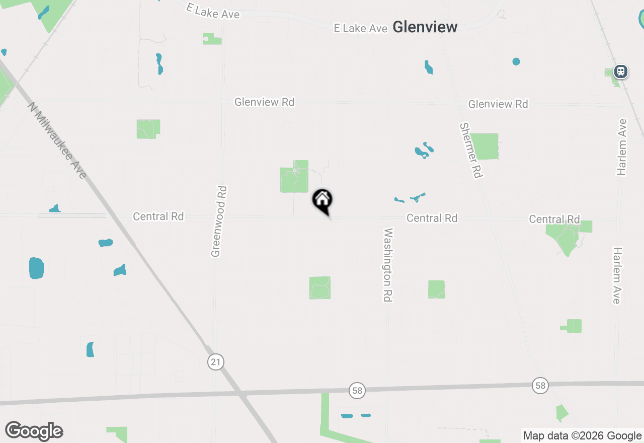 Map of 2929 Central Road, Glenview, IL 60025