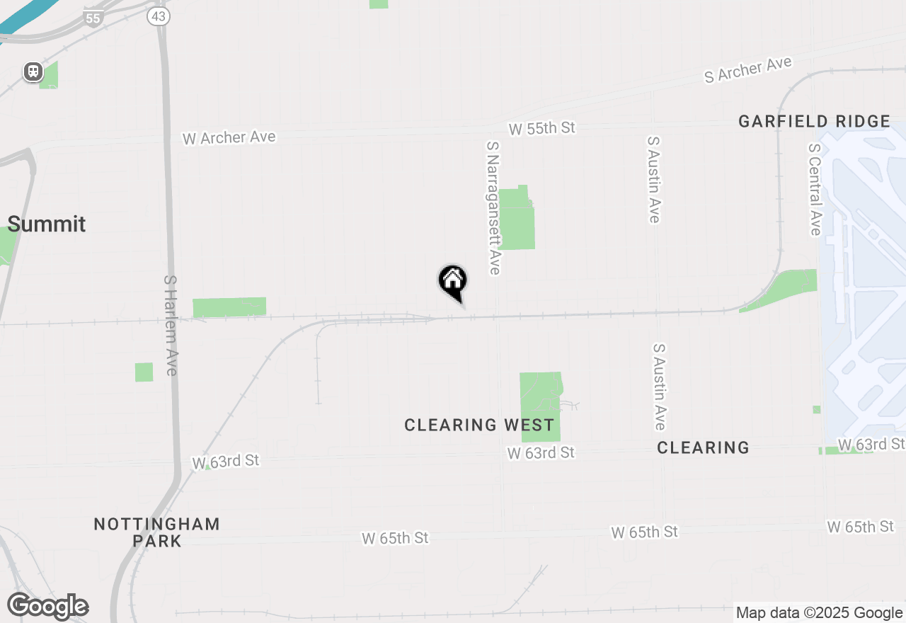 Map of 5926 S Natchez Avenue, Chicago, IL 60638