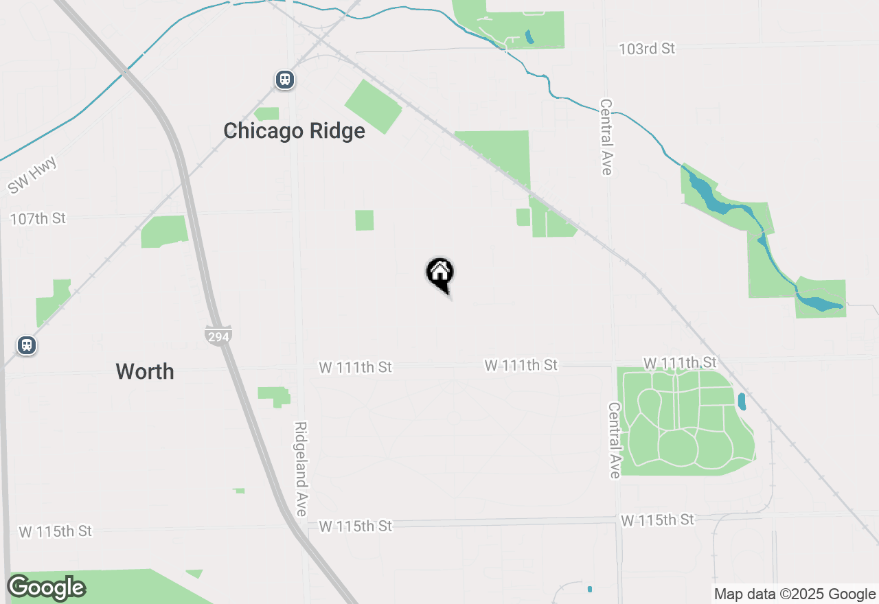 Map of 10919 Mcvicker Avenue, Chicago Ridge, IL 60415