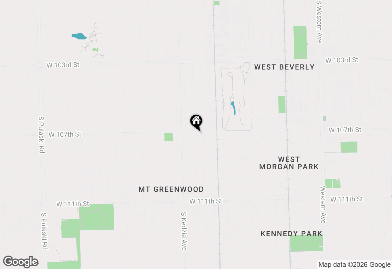 Map of 10704 S Albany Avenue, Chicago, IL 60655