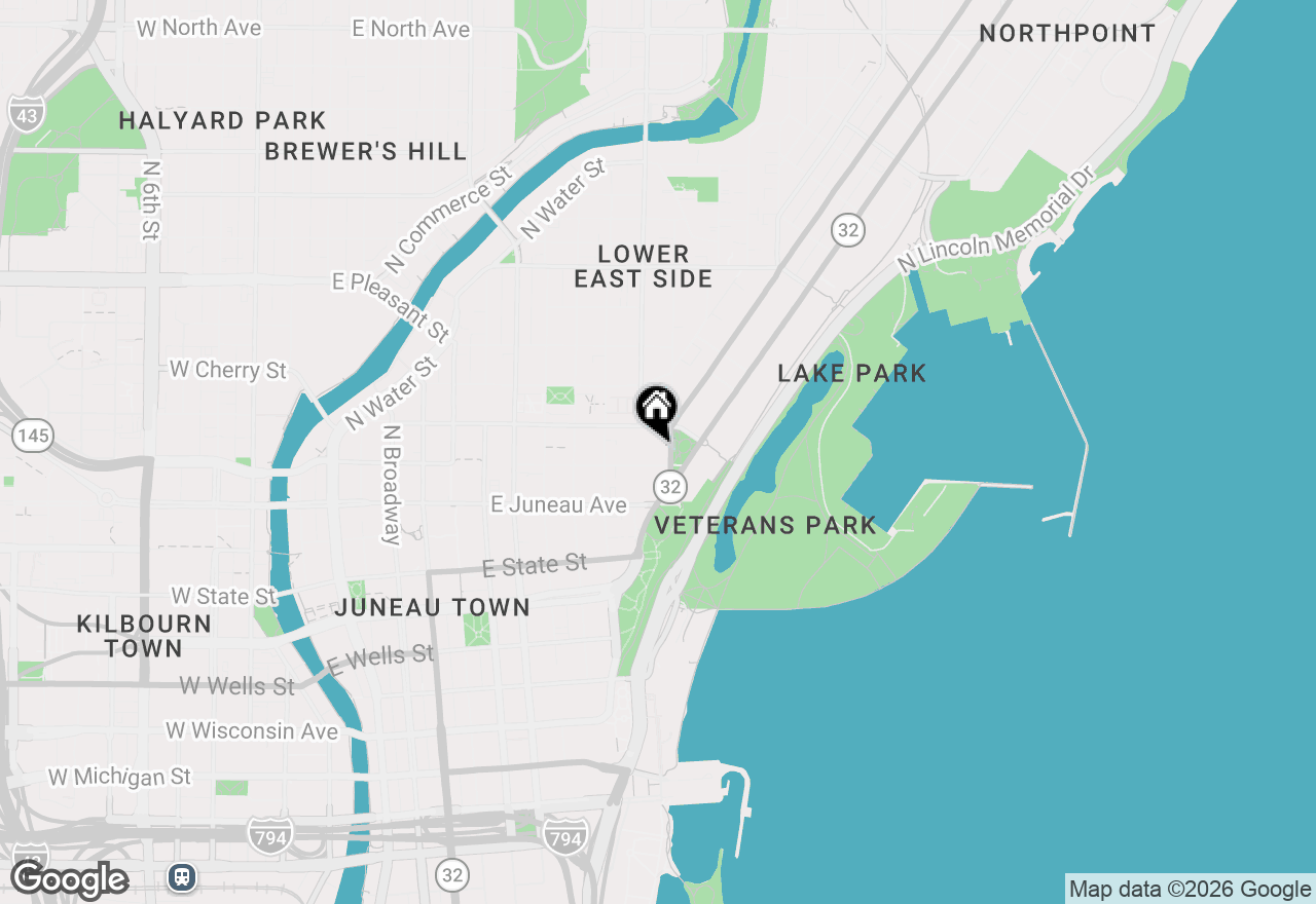 Map of 1313 N Franklin Pl #404, Milwaukee, WI 53202