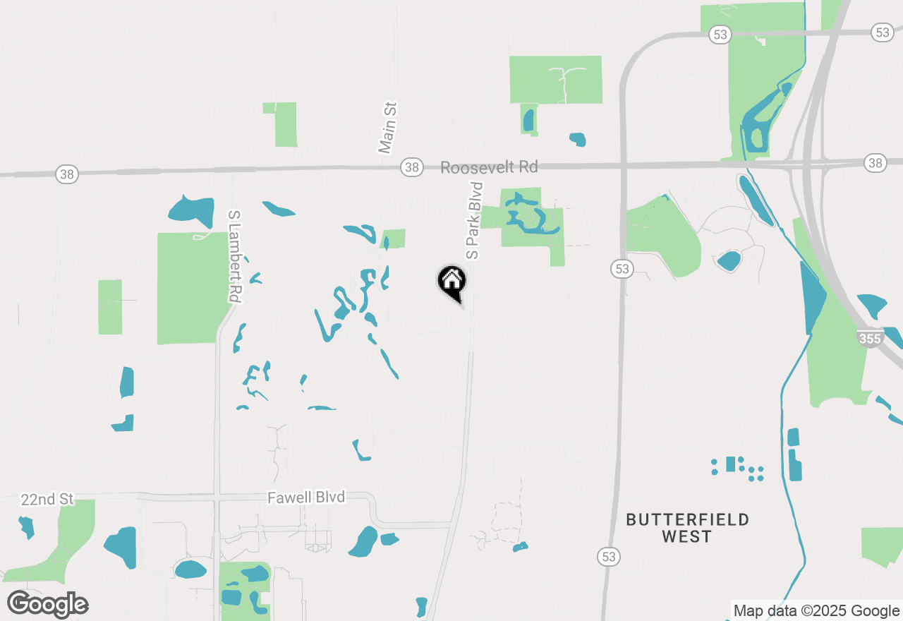 Map of 592 Lowden Avenue, Glen Ellyn, IL 60137