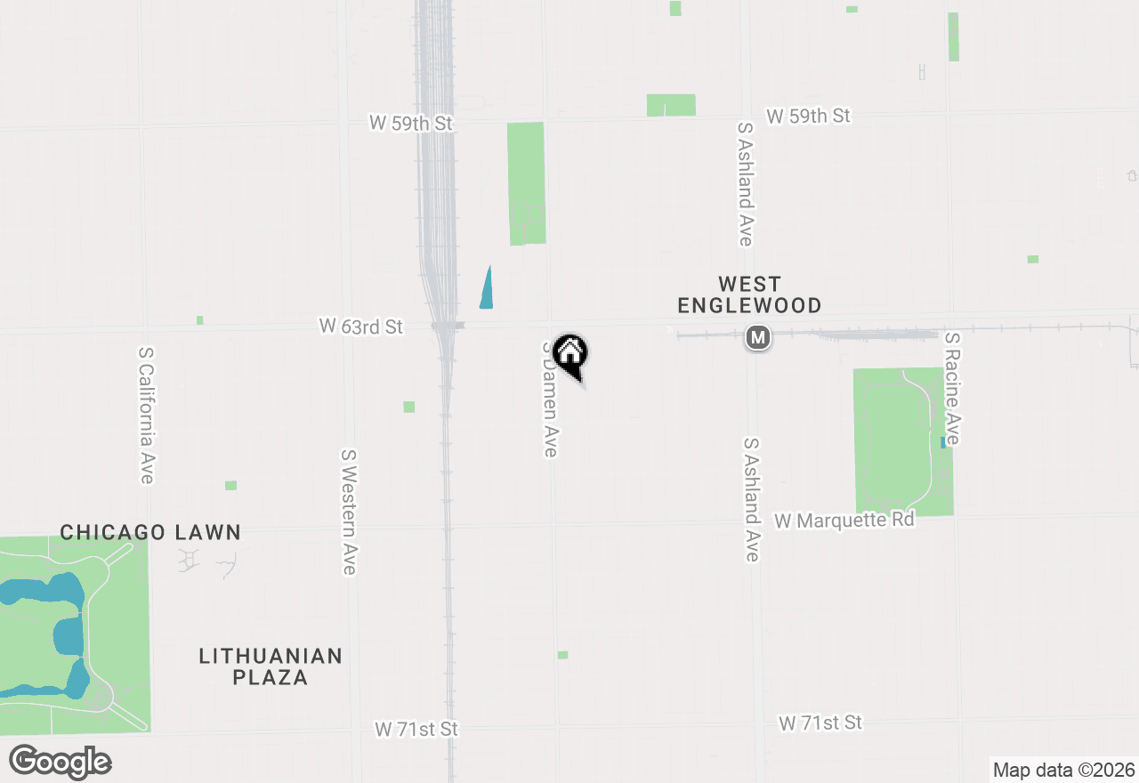 Map of 6420 S Winchester Avenue, Chicago, IL 60636