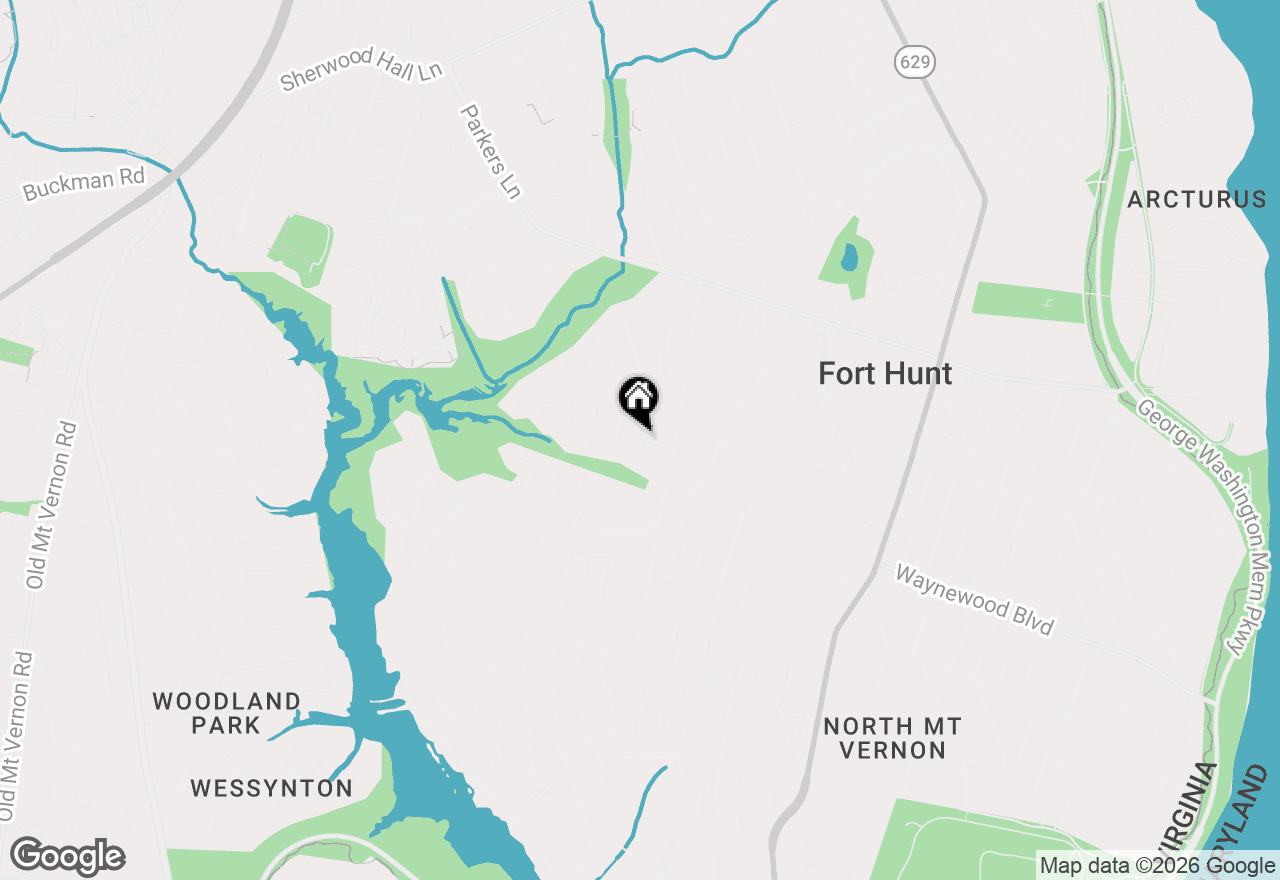 Map of 8306 Crown Court Road, Alexandria, VA 22308