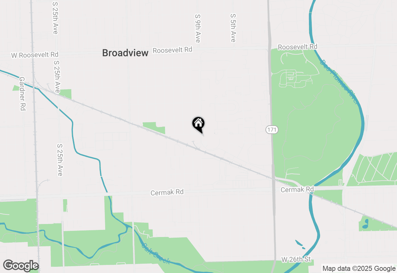 Map of 2706 S 9th Avenue, Broadview, IL 60155