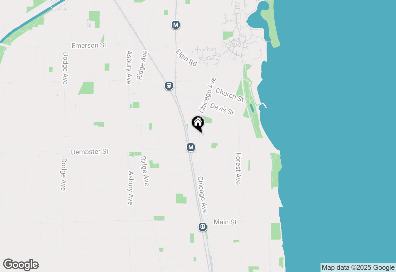 Map of (Address confidential), Evanston, Illinois 60201