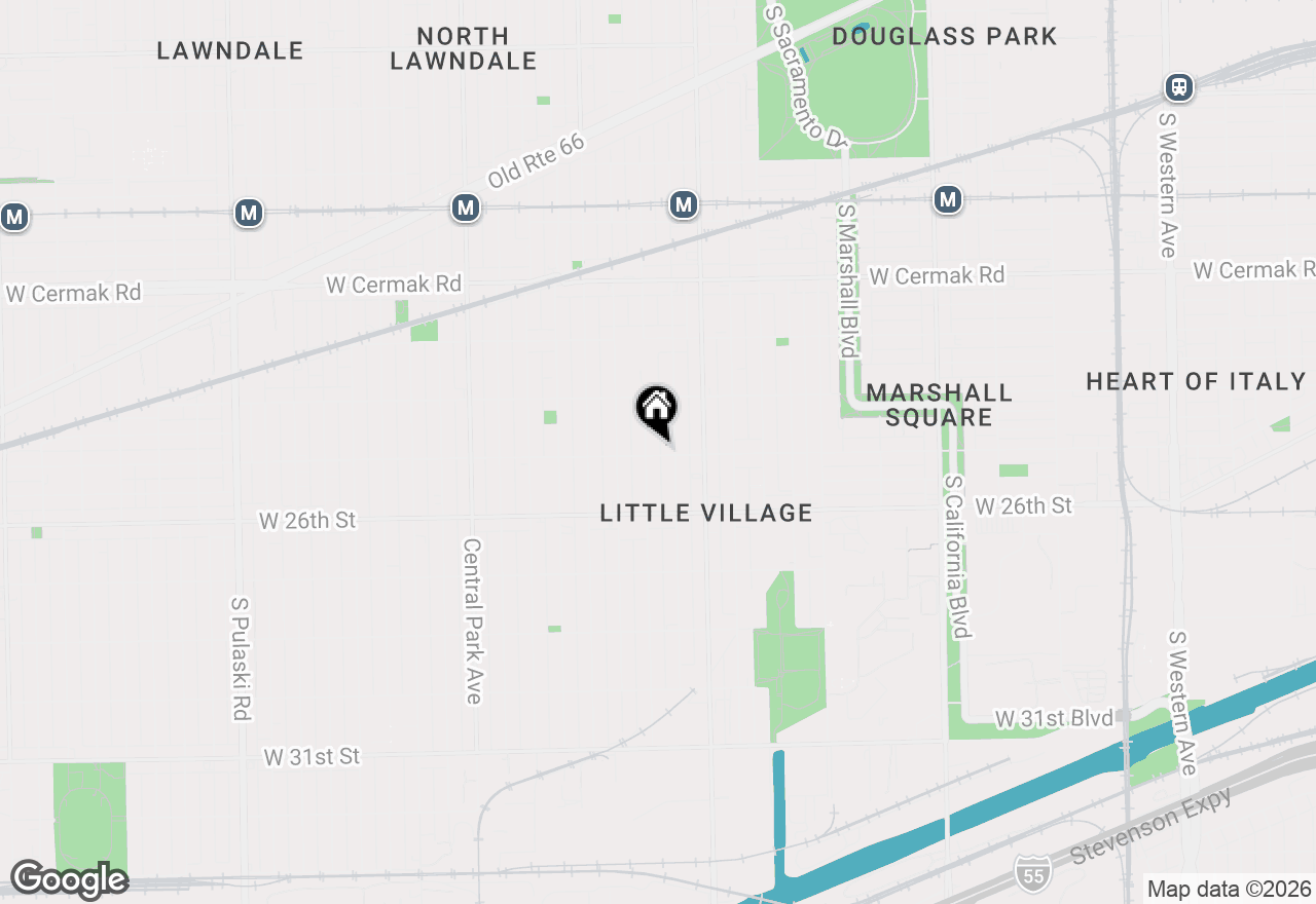 Map of 3248 W 25th Street #2, Chicago, IL 60623