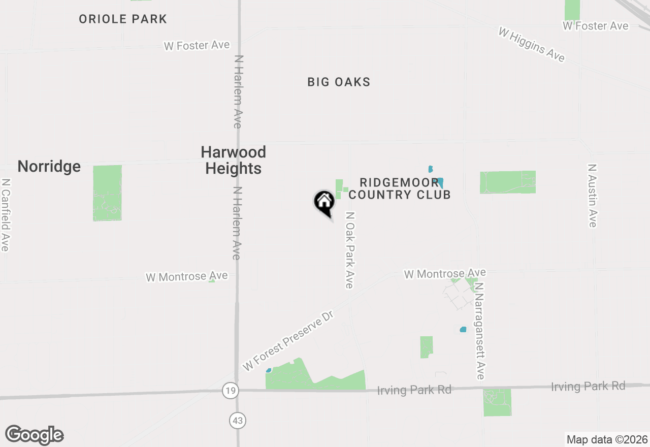 Map of 4507 N New England Avenue, Harwood Heights, IL 60706