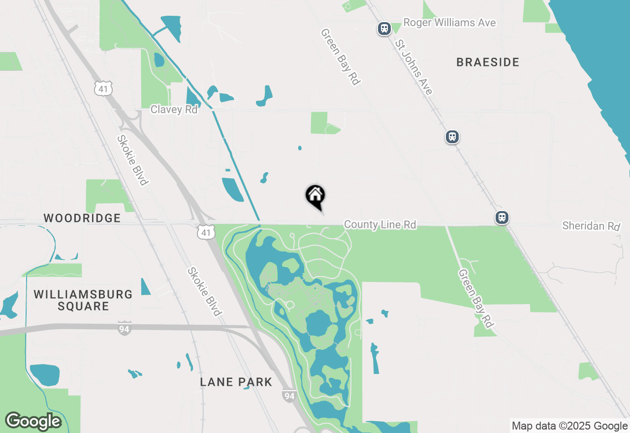 Map of 1065 County Line Road, Highland Park, IL 60035