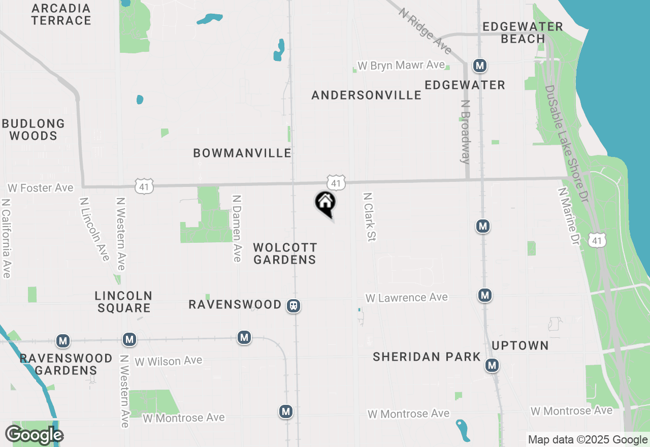 Map of 1716 W Winnemac Avenue, Chicago, IL 60640