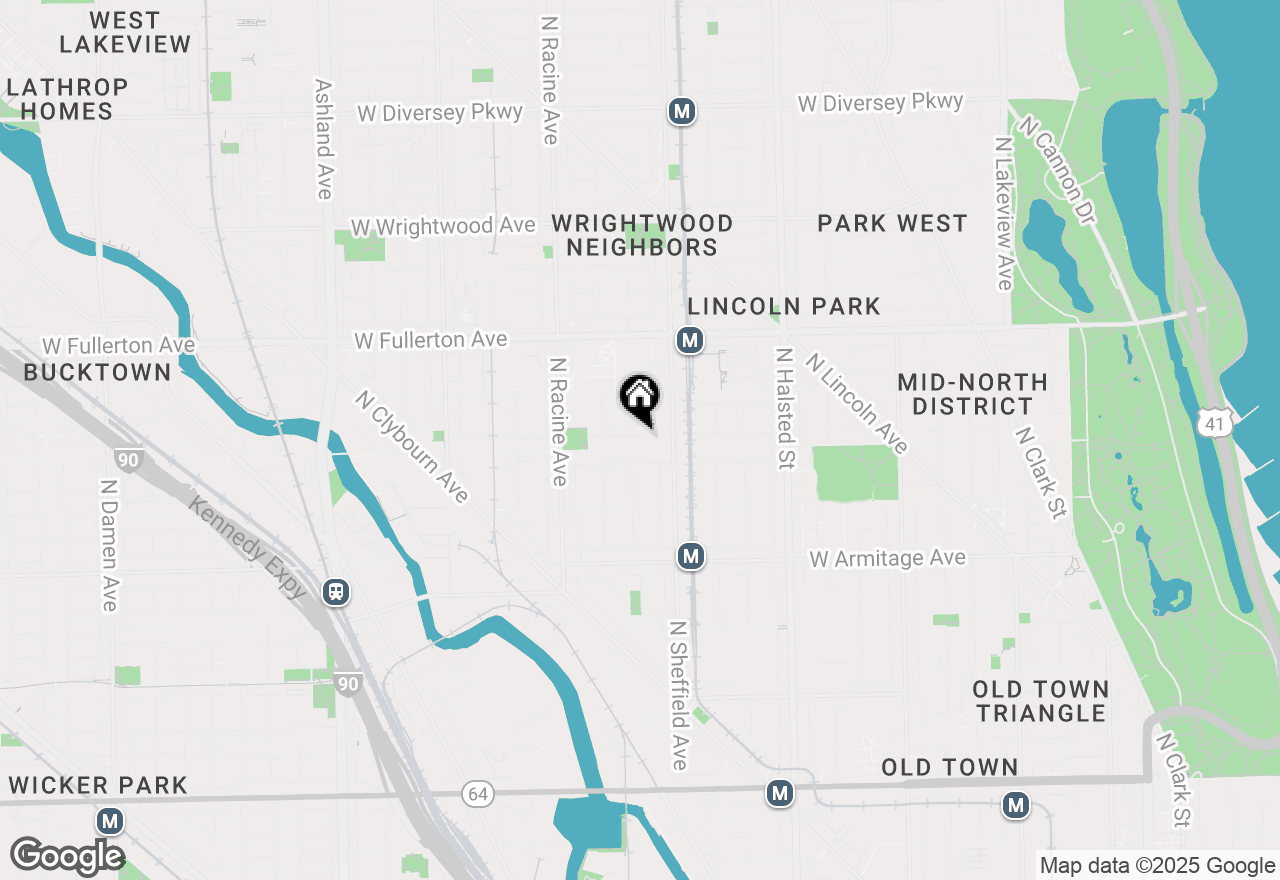 Map of 2206 N Kenmore Avenue, Chicago, IL 60614