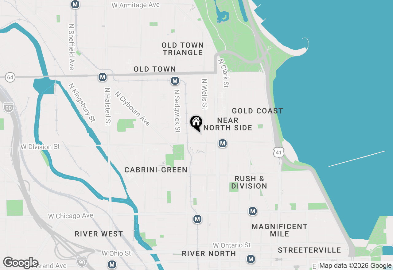 Map of 231 W Scott Street #2, Chicago, IL 60610