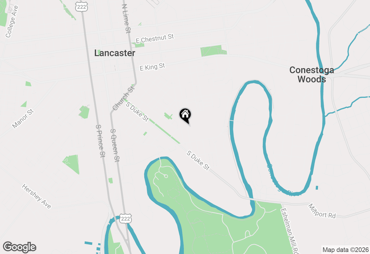 Map of 464 S Ann Street, Lancaster, PA 17602