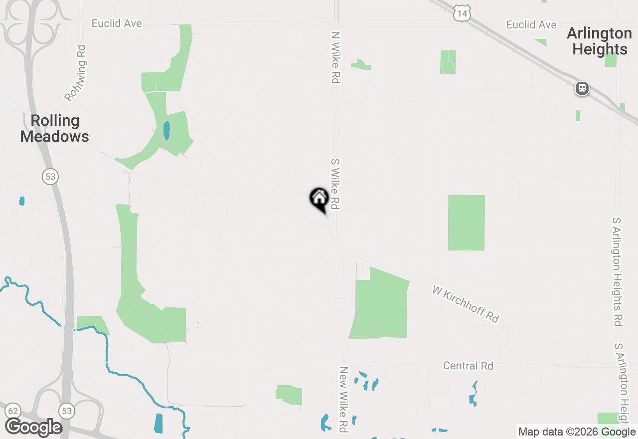 Map of 2008 Kirchoff Road, Rolling Meadows, IL 60008